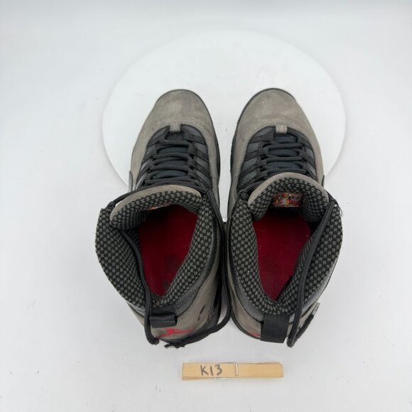 Nike Air Jordan 10 Retro Men Size 9.5 310805-002 Dark Shadow True Red Black Shoe - Picture 9 of 11